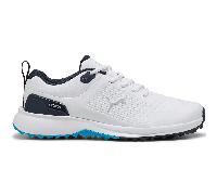 PUMA 2026 FUSION PLUS SPIKELESS GOLF SHOES - WHITE / BLUE / NAVY
