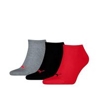 PUMA Unisex Trainers, Plain, 3P, black/red, 35-38