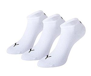 PUMA 261080001 UK 9-11 Unisex Sneaker Socks (3 Pair Pack) White