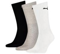 Puma 3-Pack Sports Socks, Black/White/Grey - Eur 43-46