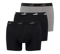 PUMA 3 x Mens Solid Boxer Shorts Black Combo Large