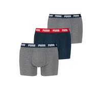 Puma 3pk Everyday Cotton Stretch Boxers Grey Mix