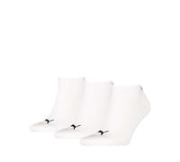 Puma 3pk Men's Sneaker Cotton Rich Trainer Socks - 6-8 - White, Black,White