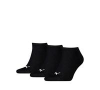 Puma 3pk Unisex Sneaker Cotton Rich Trainer Socks Black