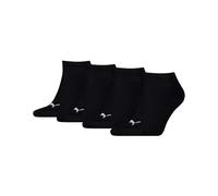 PUMA 4 Pairs Sneaker Socks Black 9-11 (43/46)