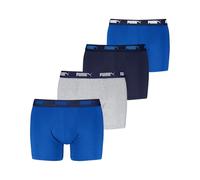 PUMA 4 x Mens Boxer Shorts Blue Combo Large