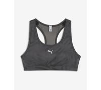 Puma 4keeps Padded Ribbon Stripe Print Sports Bra Grey XL Women