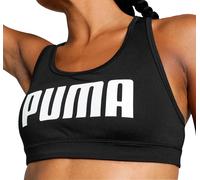 Puma 4KEEPS Womens Running Sports Bra Black Breathable Workout Fitness Run
