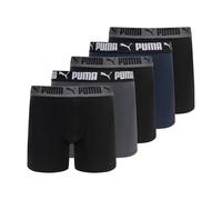 Puma 5 Pack Performance Boxer Briefs Underwear for Men Men, Black/grey/navy blue, M