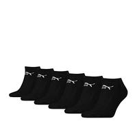 PUMA 6 Pairs Unisex Sneaker Trainer Sports Socks Black 12-14 (47-49)