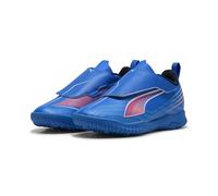 PUMA 6 Play V TT JR Soccer Shoe, Ultra Blue White-Glowing RED, 9 UK Child