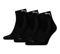 PUMA Cushioned Recycled Cotton Sock, Black, 43 to 46 (Pack of 3)