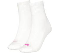 PUMA Women's Heart Logo Recycled Cotton Sock, White/Pink, 39 to 42 (Pack of 2)