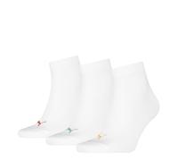 PUMA 701230337 Quarter Sock, White Combo, 39-42 (Pack of 3)
