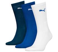 PUMA 7312 Crew Sock, Blue Combo, 47-49 (Pack of 3)