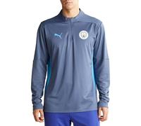 Puma 777529 MCFC Training 1/4 Zip Top, Men's, 24 Fall/Winter Colors Ink Blue/Magic Blue (12), XL