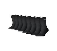 PUMA 8 Pairs 6+2 Pairs Regular Crew Socks Black 9-11 (43/46)