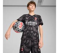 PUMA AC Milan 24/25 Goalkeeper Short Sleeve Jersey Youth, Black/Dark Coal, size 15-16 Youth