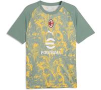 Puma Ac Milan 25/26 Pre Match Short Sleeve T-shirt Green S Men