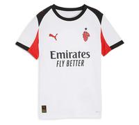 AC Milan Football Shirt Away 25-26 Puma White Kids Serie A Official Licensed