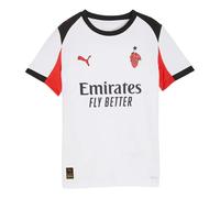 Puma Ac Milan 25/26 Replica Away Junior Short Sleeve T-shirt White 13-14 Years Boys,Girls