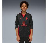 PUMA AC Milan Training Quarter-Zip Top Shirt Youth, Black/For All Time Red, size 13-14 Youth