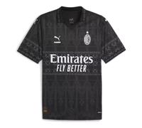 PUMA Ac Milan X Pleasures Men's Authentic Football Jersey 'Black White' 776066-01 S