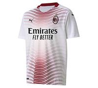Puma Acm Away Shirt Replica Jr Football Shirt - White-Tango Red, 128