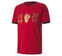 PUMA ACM Fan Tee 120 Years Shirt, Tango Red - Victory Gold