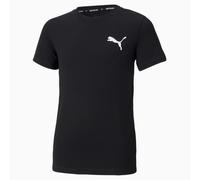 PUMA Active Small Logo T-Shirt Youth, Black, size 3-4 Youth