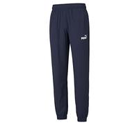 PUMA Active Woven Pants CL Men's Tracksuit, Peacoat No.1 Logo Blue, XS
