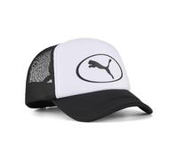 PUMA Adult Essentials Trucker Cap, Black White, One Size