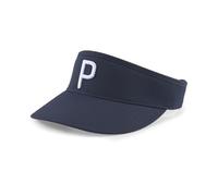 PUMA Adult P Golf Visor Adult Navy Blazer Bright White Blue, Navy blazer-bright white, One Size Fits All