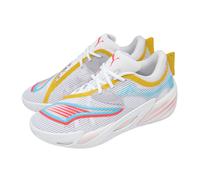 Puma All-Pro Nitro 2 White Sunblaze Men Basketball Hoopers Shoes 312839-01