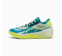 PUMA All-Pro Nitro Hoops Dreamz Unisex Basketball Shoes, Tropical Blue Peaceful, 8 UK