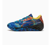 PUMA All-Pro Nitro™ Sqd Dylan Exhibit Basketball Boots Unisex, Vivid Blue/Tropical Blue, size 6