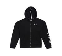 Puma Alpha Sweat Jacket G Jacket, Unisex Children, Black, 128