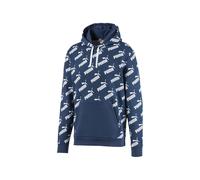 PUMA Amplified logo-print hoodie - Blue M