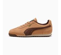PUMA Arizona Suede Sneakers, Warm Beige/Chestnut Brown/Gold, size 3