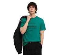 PUMA Aston Martin F1 Men's Large Logo Tshirt | Features the Cat and AMF1 logo on the sleeve ends, Short sleeve with round neck collar, Officially licensed