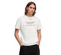 PUMA Aston Martin F1 Men's Large Logo Tshirt | Features the Cat and AMF1 logo on the sleeve ends, Short sleeve with round neck collar, Officially licensed
