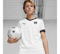 Puma Childrens Unisex Youth Austria 2024 Away Football Jersey - White - Size 7-8Y