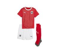 Puma Childrens Unisex Youth Austria 2024 Home MiniKit - Red - Size 5-6Y