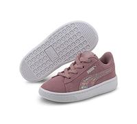 PUMA Baby - Girl Puma Vikky v2 Multicolor FS AC Inf Sneaker, Foxglove-Puma Silver-Puma Black, 6 UK