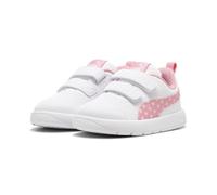 PUMA Baby Girls COURTFLEX V3 Dotty V INF Sneaker, White-PINKSCAPE-Silver Mist, 4 UK Child