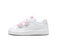 PUMA Baby Girls Smash 3.0 Badges V Inf Sneaker, Puma White Magic Rose Lilac Frost, 7 UK Child