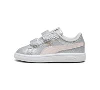 PUMA Baby Girls Smash 3.0 Glitz Glam V INF Sneaker, Glacial Gray-Frosty Pink, 5 UK Child