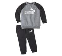 Puma Baby Unisex Minicats Essentials Raglan Jogger Set - Black - Size 12-18M