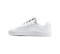 Puma Basket Crush Womens Trainers Low White Casual Lace Up Shoes 369556 01 - Size UK 4.5