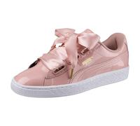 PUMA Women's Basket Heart Patent Wn's Trainers, Peach Beige Peach Beige, 38 EU UK